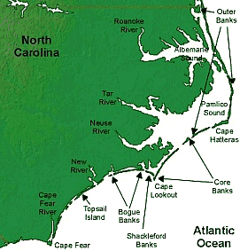 North Carolina Coast Map Civil War.gif