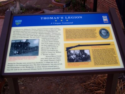 Thomas Legion Memorial in Franklin, North Carolina